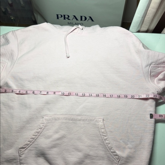 Supreme Light Pink Hoodie with White Logo s/s 22 - Picture 10 of 11